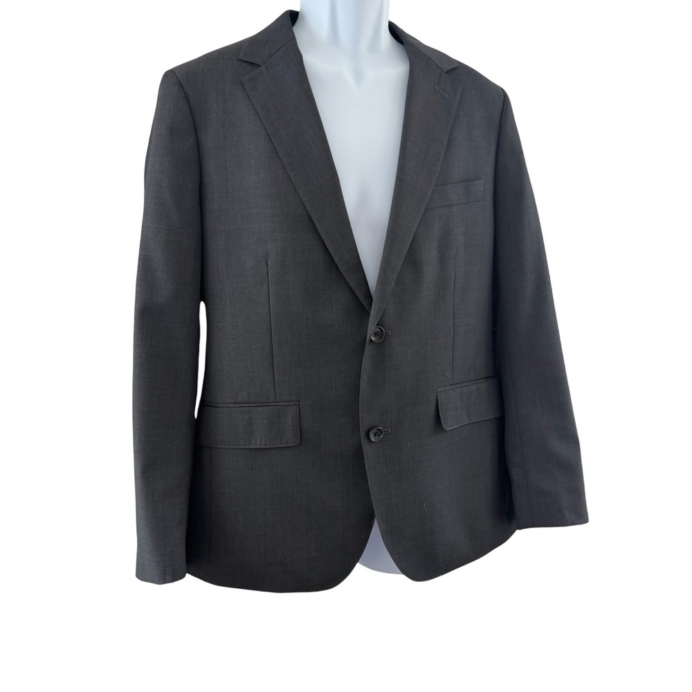 Bonobos Suit Jacket Mens 40 Short Gray Wool Blend Tailored‎ Fit Business